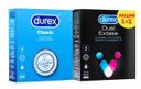 Презервативы Durex Набор, Classic 3 шт + Dual Extase 3 шт, 1 шт.