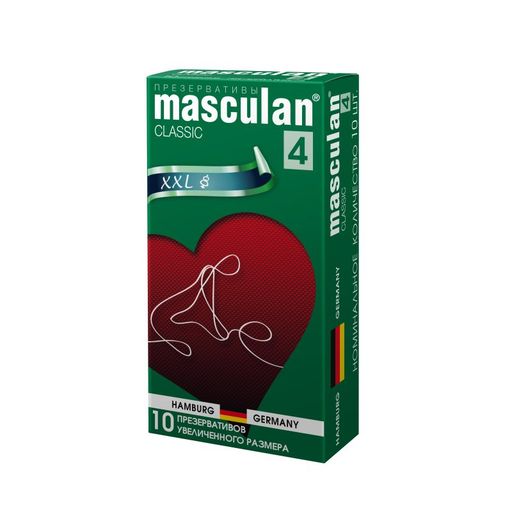 Презервативы Masculan Classic 4, презерватив, увеличенного размера, 10 шт.