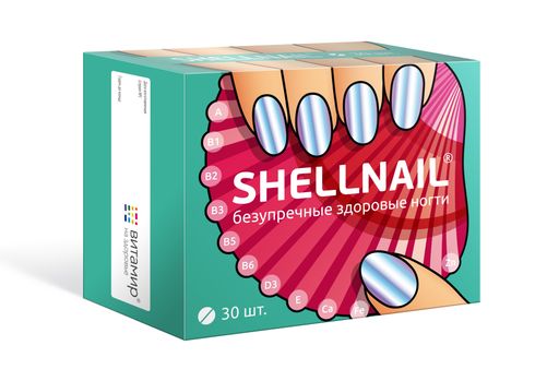 Shellnail безупречные здоровые ногти, таблетки, 30 шт.