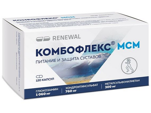 Комбофлекс МСМ Реневал, 798 мг, капсулы, 120 шт.