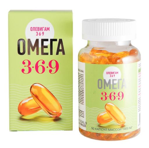 Олевигам Омега 3-6-9, 1400 мг, капсулы, 90 шт.
