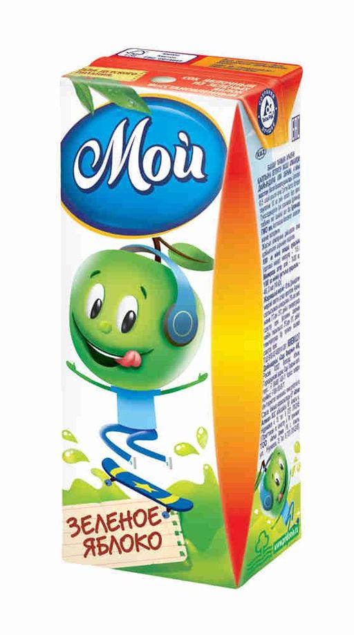 Сок Мой Яблоко зеленое, для детей с 4 месяцев, 0.2 л, 1 шт.