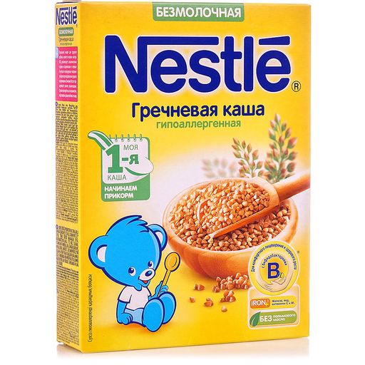 Nestle Каша безмолочная Гречневая , каша детская безмолочная, 200 г, 1 шт.