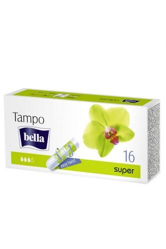 Bella Тампоны Супер без аппликатора, тампоны женские гигиенические, 3 капли, 16 шт.
