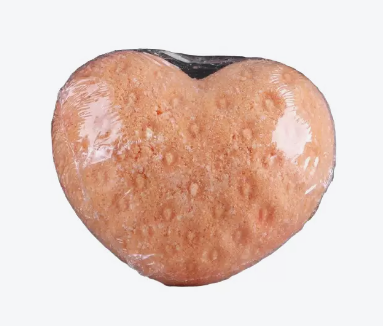 Шипучая бомбочка Сердце с ароматом апельсина, арт. 4760650, оранжевого цвета, 100 г, 1 шт.