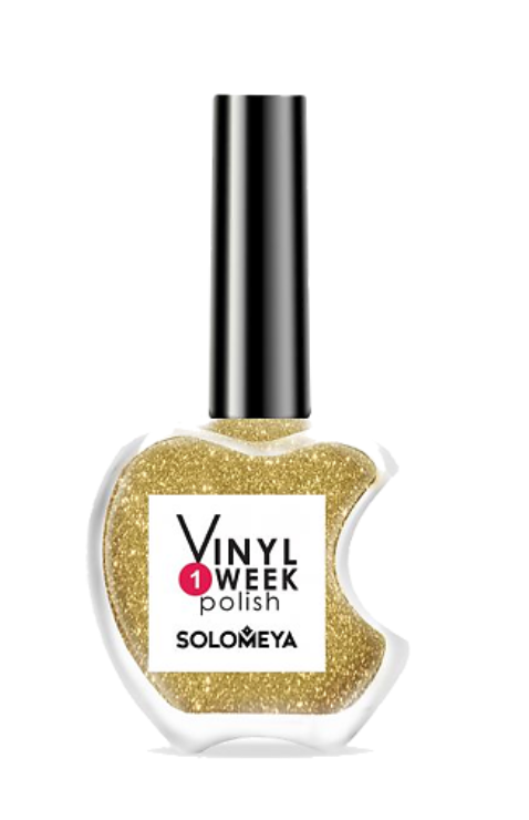 Solomeya Недельный лак One Week Vinyl Polish, лак для ногтей, Hot Gold 2, 13 мл, 1 шт.