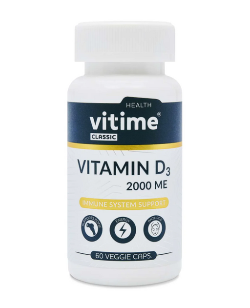 Vitime Витамин D3, 2000 МЕ, капсулы, 60 шт.
