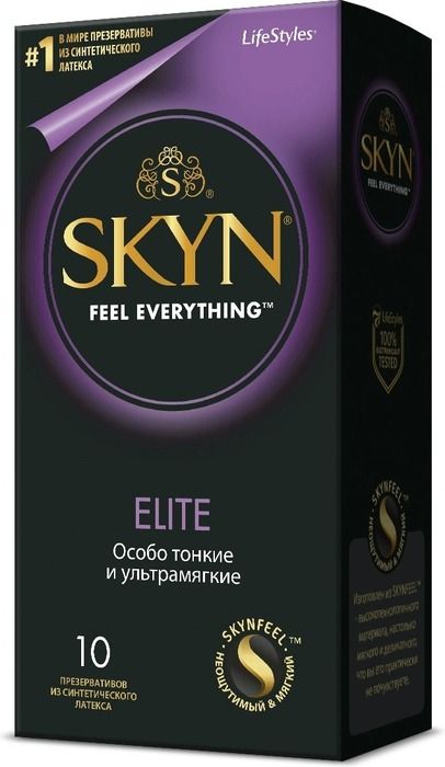 Skyn Elite Презервативы особо тонкие, презерватив, синтетический латекс, 10 шт.