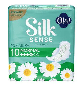 Ola! silk sense Прокладки ultra deo normal ромашка, прокладки гигиенические, 10 шт.