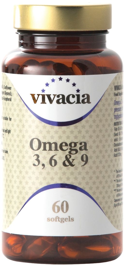 Vivacia Омега 3-6-9, 1000 мг, капсулы, 60 шт.