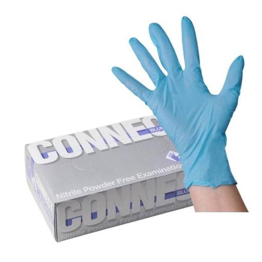 Перчатки смотровые Connect Blue Nitrile нитриловые, M, нестерильная (ые, ый), 100 шт.
