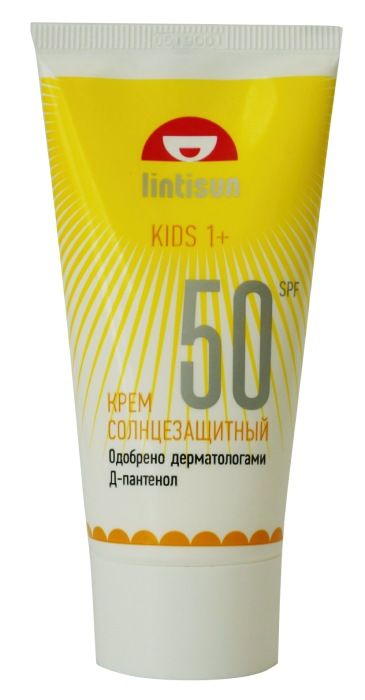 Lintisun Крем солнцезащитный детский SPF50, крем для тела, 50 мл, 1 шт.
