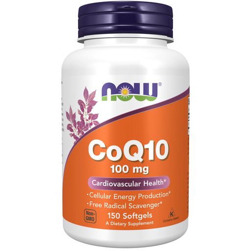 NOW CoQ10 Коэнзим Q10, 100 мг, капсулы, 150 шт.