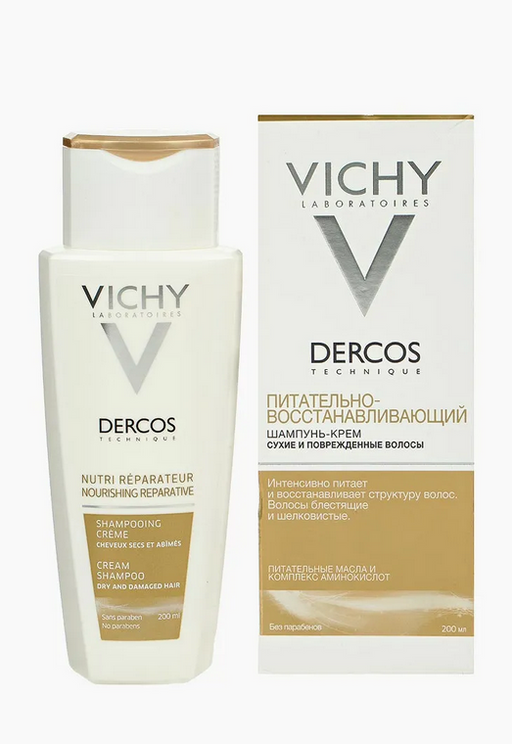 Vichy Dercos шампунь-крем питательно-восстанавливающий, шампунь, 200 мл, 1 шт.