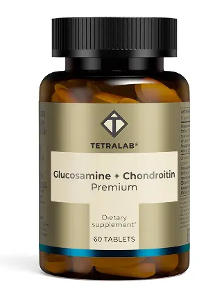 Tetralab Глюкозамин плюс Хондроитин комплекс премиум, таблетки, покрытые оболочкой, 60 шт.