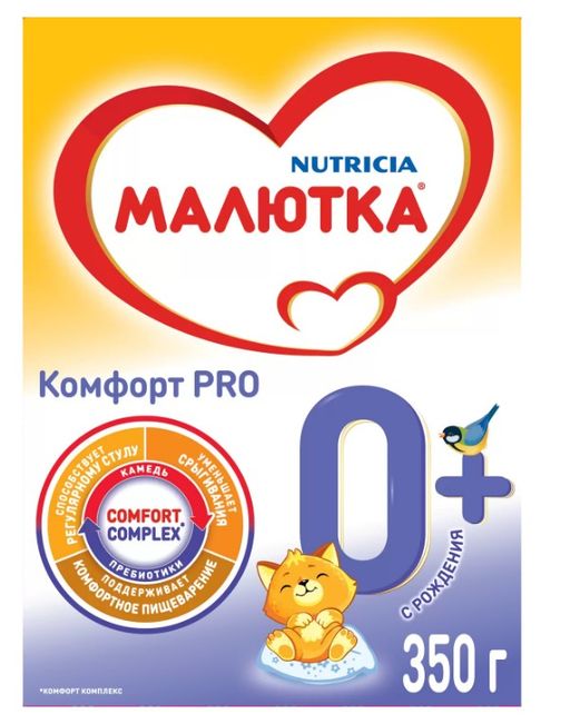 Малютка Комфорт PRO, смесь молочная сухая, для детей с рождения, 350 г, 1 шт.