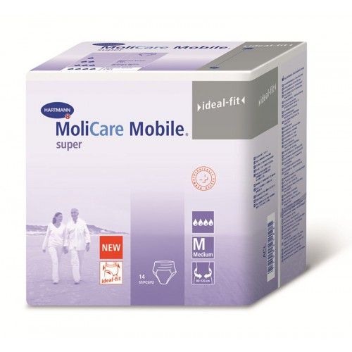 Подгузники-трусы для взрослых MoliCare Mobile super, Medium M (2), 80-120 см, 14 шт.