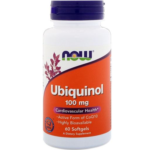 NOW Ubiquinol Убихинол, 100 мг, капсулы, 60 шт.