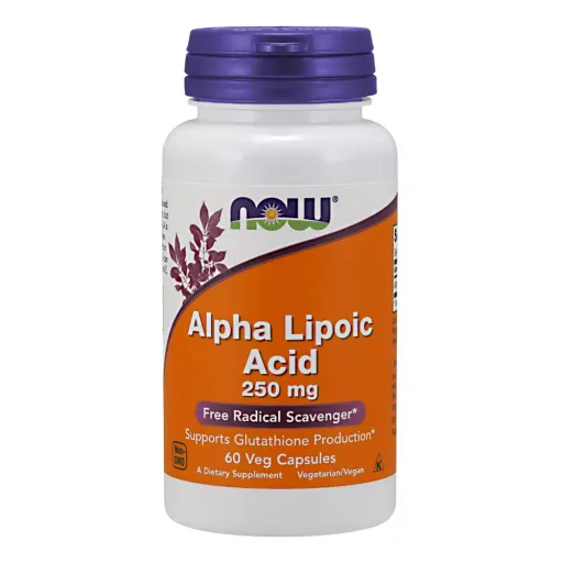 Now Alpha Lipoic Acid Альфа-липоевая кислота, 250 мг, капсулы, 60 шт.