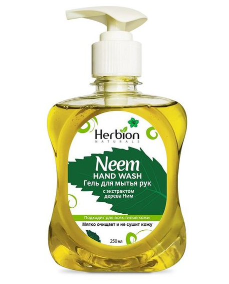 Herbion Naturals Гель для мытья рук, с экстрактом дерева Ним, 250 мл, 1 шт.