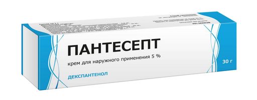 Пантесепт, 5%, крем для наружного применения, 30 г, 1 шт.
