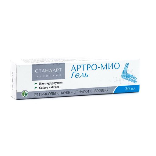 Стандарт здоровья Артро-Мио, гель для тела, 30 мл, 1 шт.