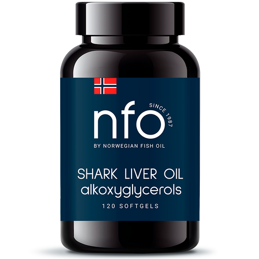 NFO Омега-3 Жир печени акулы, 689 мг, капсулы, 120 шт.