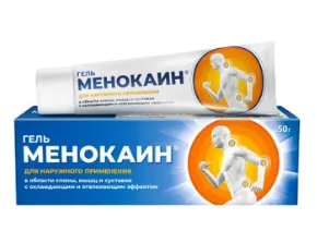 Менокаин, гель для наружного применения, с охлаждающим и отвлекающим эффектом, 50 мл, 1 шт.