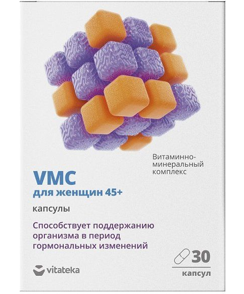 Витатека VMC Витаминно-минеральный комплекс для женщин 45+, капсулы, 30 шт.