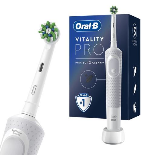 Oral-b Vitality Pro Электрическая зубная щетка, D103.413.3, белого цвета, 1 шт.