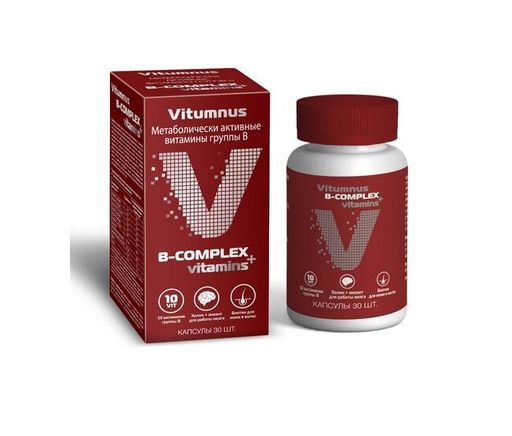 Vitumnus B-Complex Витамины группы В, капсулы, 30 шт.