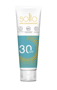 Sollio Крем Солнцезащитный SPF 30, крем, 100 мл, 1 шт.