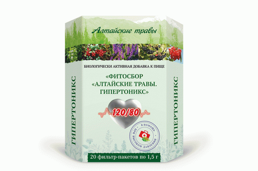 Алтайские Травы Гипертоникс фитосбор, фиточай, 1,5 г, 20 шт.