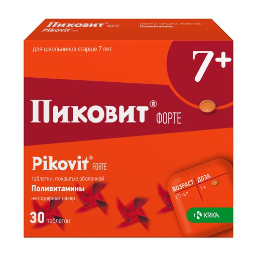 Пиковит форте, таблетки, покрытые оболочкой, 30 шт.