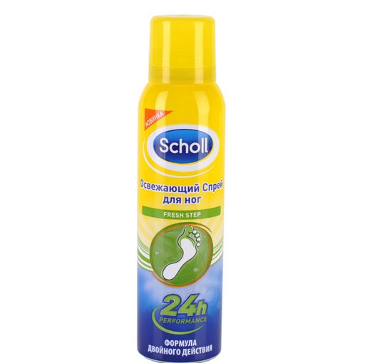 Scholl Fresh Step Спрей-дезодорант для ног, спрей, 150 мл, 1 шт.