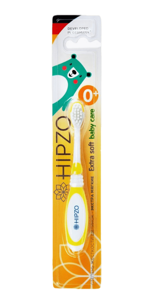 Hipzo Happy Baby Зубная щетка детская уход 0+, щетка зубная, 1 шт.
