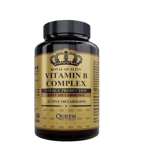 Комплекс витаминов В Квин Витаминс, таблетки, 60 шт.