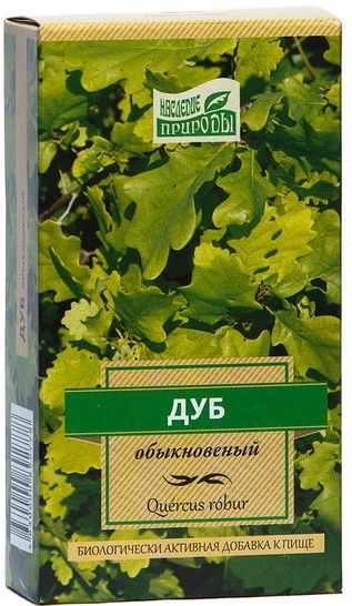 Наследие природы Дуб обыкновенный, сырье растительное измельченное, 50 г, 1 шт.