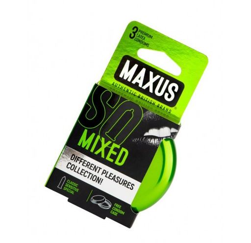 Maxus Презервативы Mixed, презерватив, 3 шт.