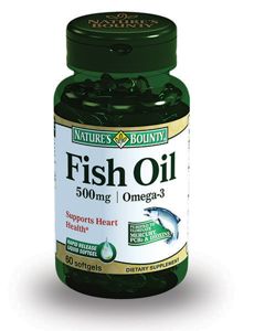 Natures Bounty Рыбий жир 500 мг Омега-3, 500 мг, капсулы, 60 шт.