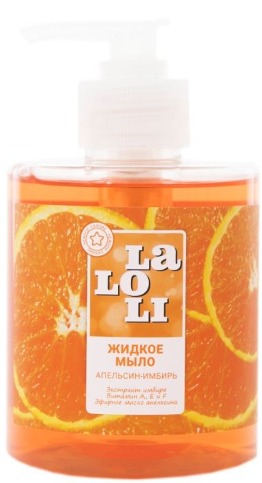 Laloli Мыло жидкое апельсин имбирь, мыло жидкое, 300 мл, 1 шт.
